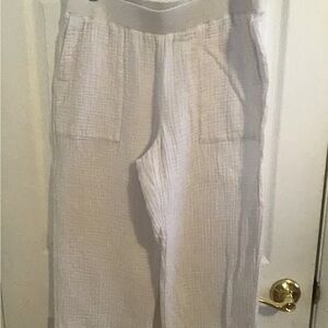 J. Jill Cotton Gauze Cropped Pants